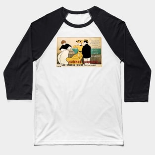 Caisse Simon HUITRES EXQUISES OYSTERS by Leonetto Cappiello Vintage French Art Deco Baseball T-Shirt